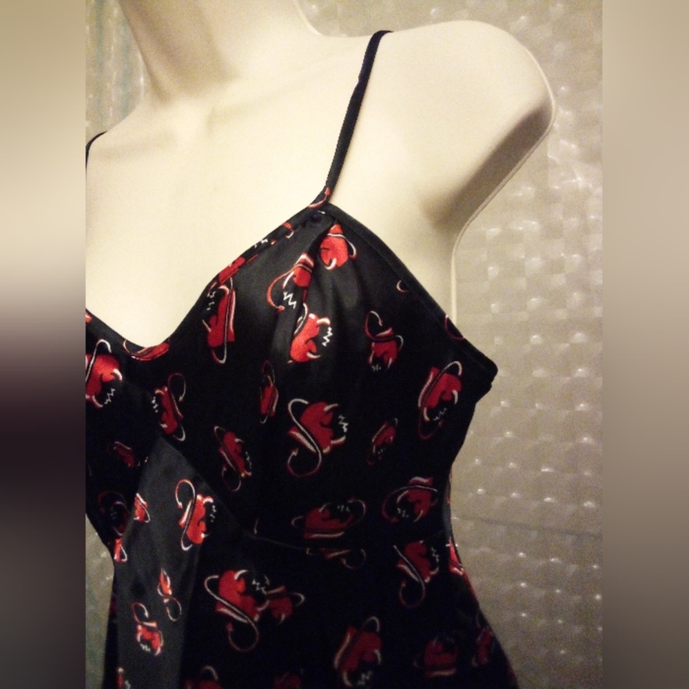 Faris Ladies Nightie Teddy Lingerie Size S Hearts Spicy Silky